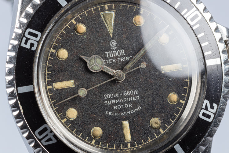 Vintage Royal Navy 1964 Tudor 7928 Gilt Chapter Ring