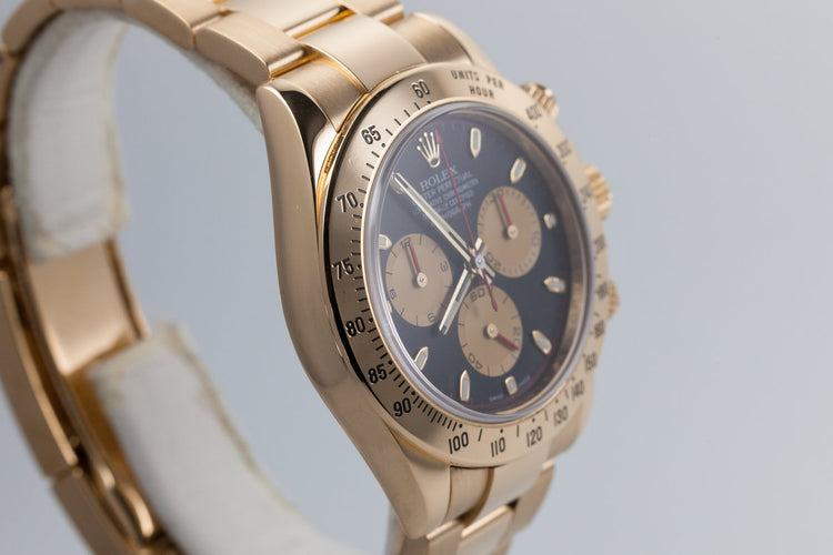 2010 Rolex 18K YG Daytona 116528 with Box and Papers