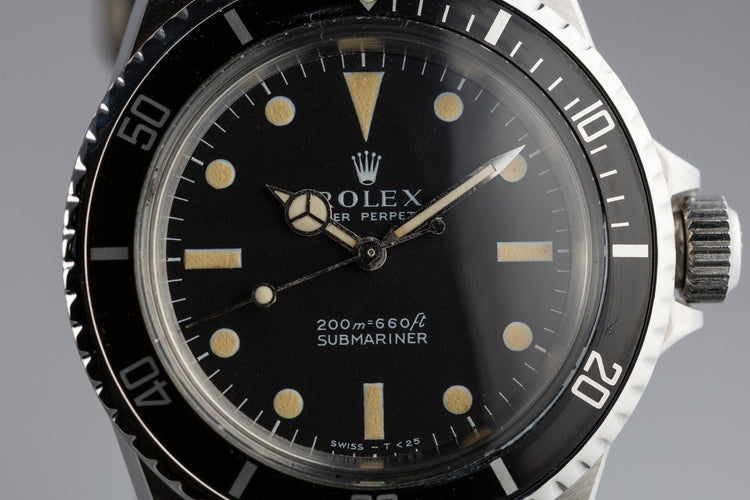 1967 Rolex Submariner 5513 Meters First Dial