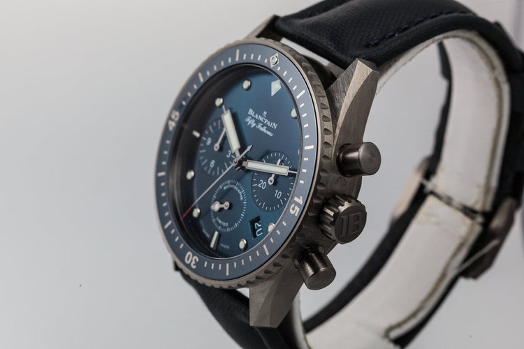 Blancpain Fifty Fathoms Bathyscaphe Ceramic Flyback Chronograph Ocean Commitment 07825 with Box and Papers
