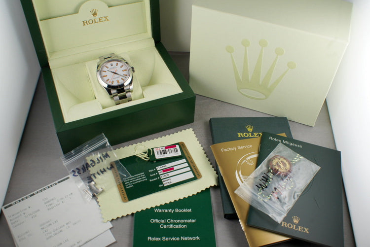 2007 Rolex Milgauss 116400 with Box and Papers