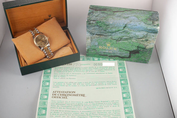 1991 Rolex Two-Tone DateJust 16233 with Box and Papers