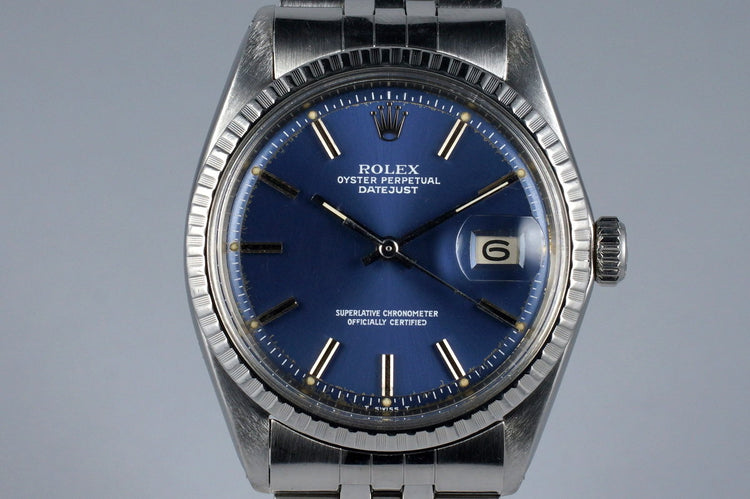 1970 Rolex DateJust 1603 Blue Dial
