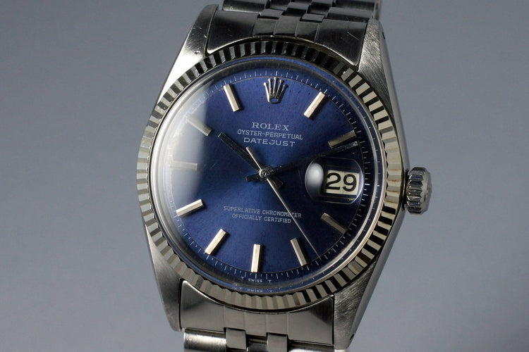 1978 Rolex DateJust 1601 Blue Dial