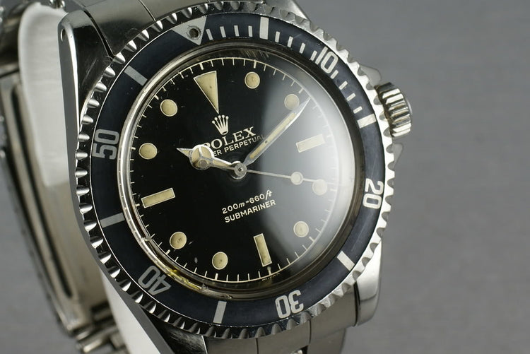 Rolex Submariner 5513 PCG with early chapter ring exclamation dial