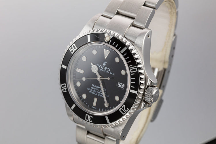 1999 Rolex Sea-Dweller 16600 with "SWISS" Only Dial