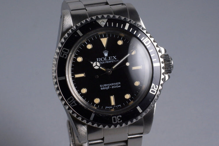 1985 Rolex Submariner 5513 Spider Dial with Box and Papers