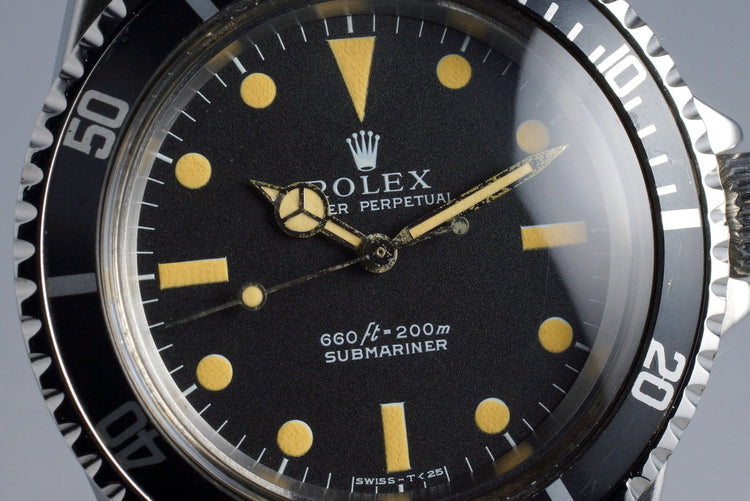 1970 Rolex Submariner 5513 Serif Dial