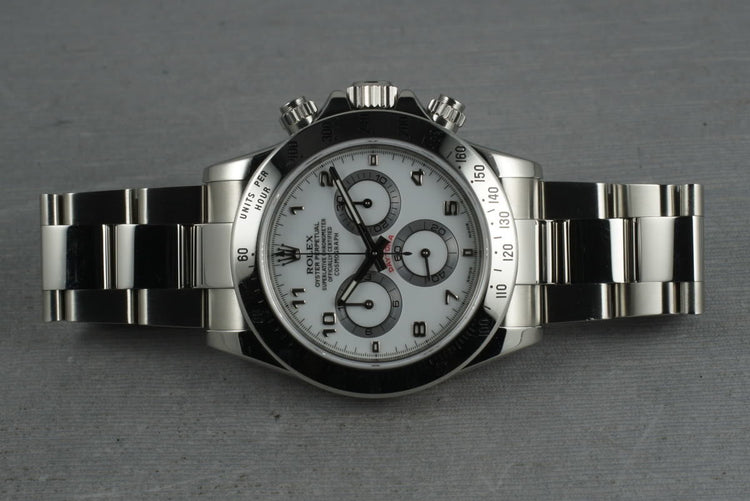 Rolex SS Daytona 116520 with Arabic Sports Dial