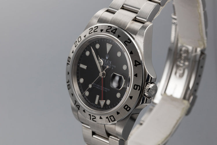 2006 Rolex Explorer II 16570 Black Dial