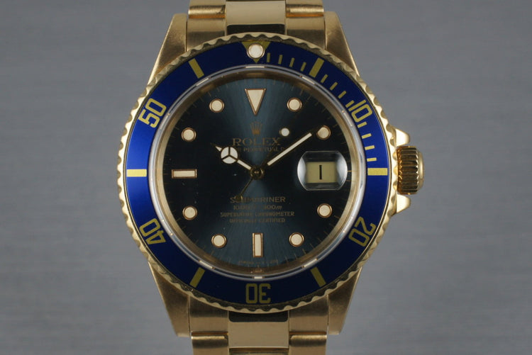 1989 Rolex 18K Submariner 16808