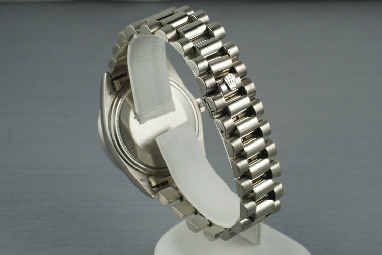 1978 Rolex White Gold Day Date 1803 with Diamond Dial and Bezel