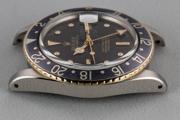 1981 Rolex Two-Tone GMT-Master 16753 Black Nipple Dial with Box and Papers