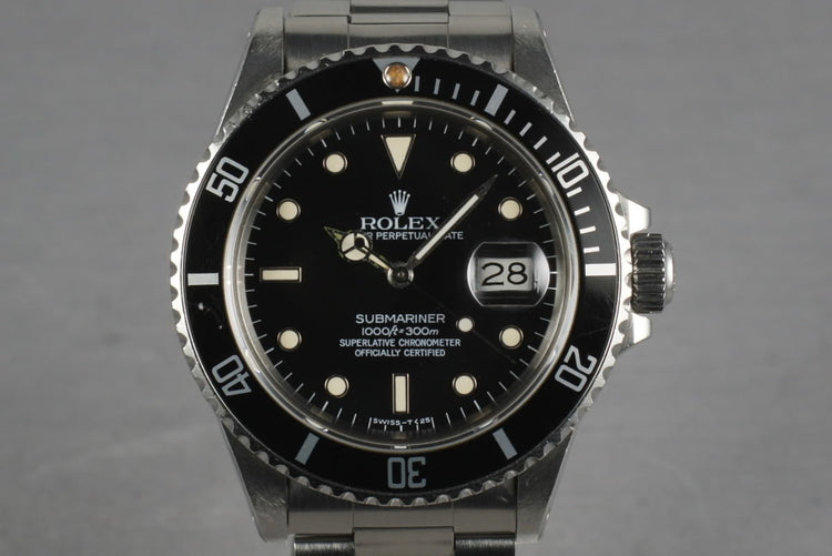 1985 Rolex Submariner 16800 with spider dial