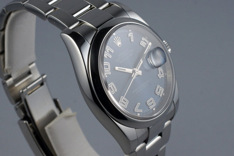 2007 Rolex DateJust 116200 Blue Arabic Dial with Box and Papers