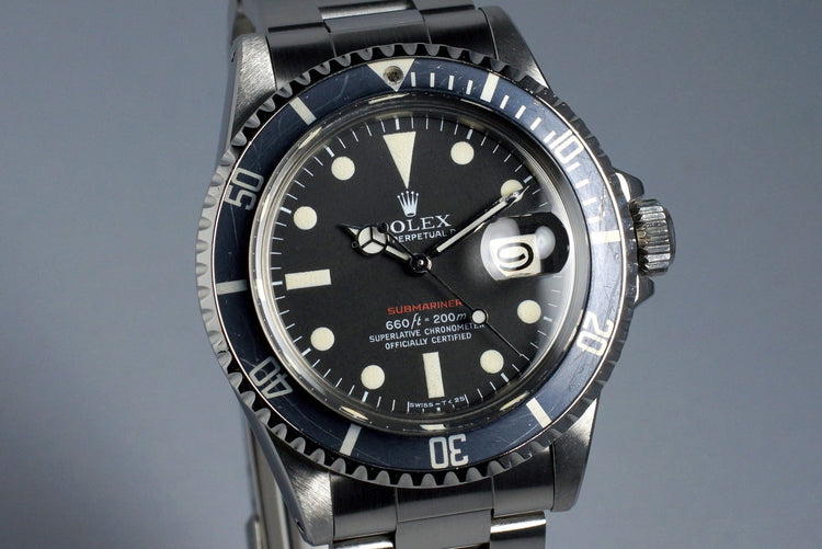 1971 Rolex Red Submariner 1680 Mark V Dial