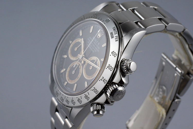 1997 Rolex Zenith Daytona 16520 Black Patrizzi Dial