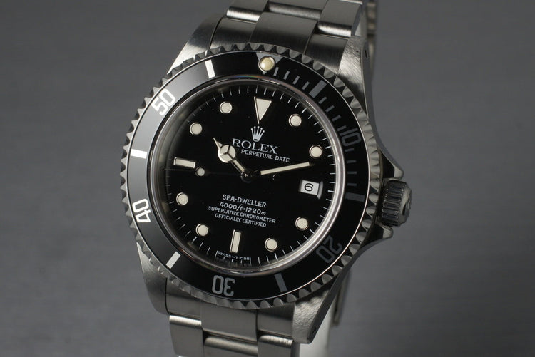 1995 Rolex Sea Dweller 16600 with Service Papers