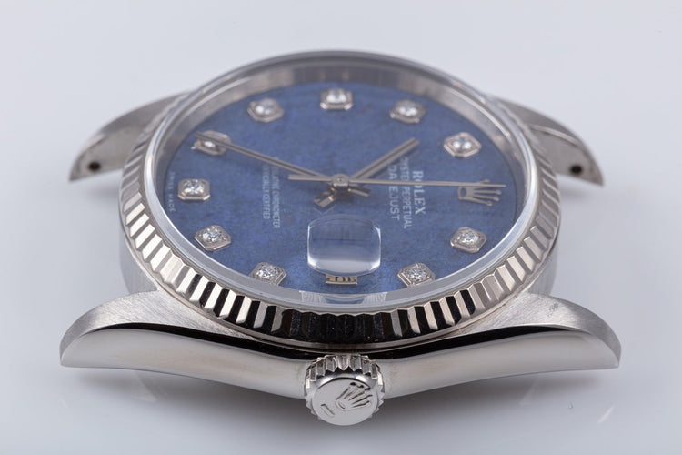 1996 Rolex Datejust 16234 Blue Sodalite Diamond Dial