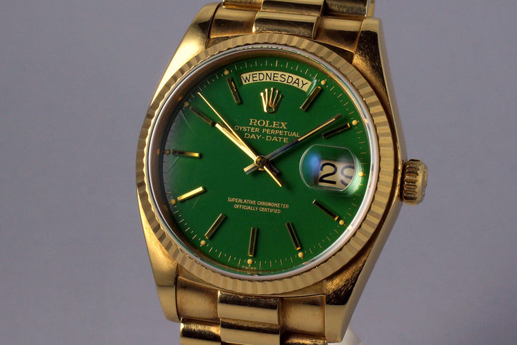 1979 YG Day-Date 18038 Green Stella Dial