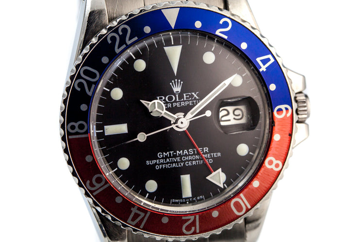 1972 Rolex GMT 1675 with Service dial and Hands