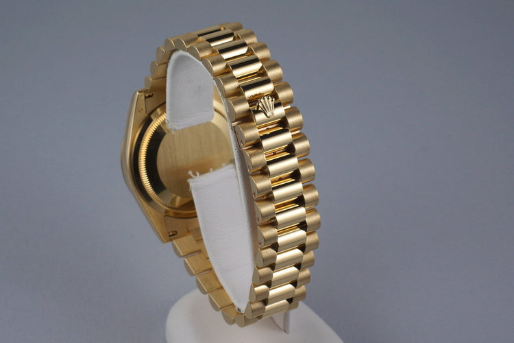 2001 Rolex YG Day-Date 118238 with Box and Papers