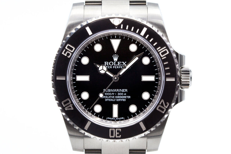 2016 Rolex Ceramic Submariner 114060 with Box and Papers