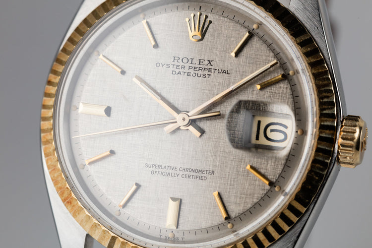 1971 Rolex Two Tone DateJust 1601 Linen Dial