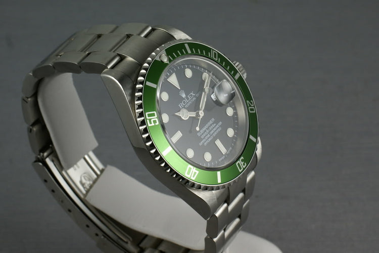 Rolex Green Submariner 16610 LV Mark 1 dial