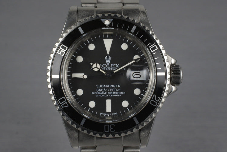1977 Rolex Submariner 1680 Mark I Dial
