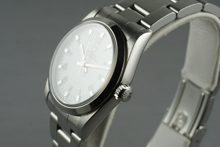 1997 Rolex MidSize Oyster Perpetual 67480 with White Roman Dial