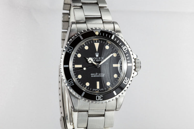 1968 Rolex Submariner 5513 Serif Dial