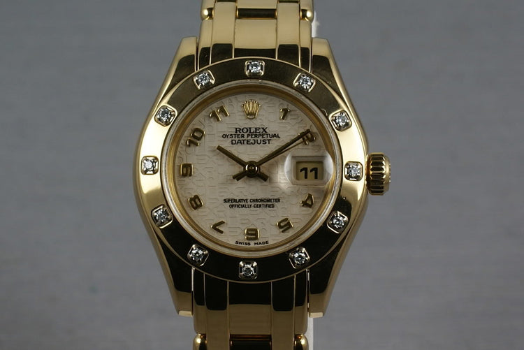 Rolex Ladies Masterpiece 69318 with12 Diamond Bezel