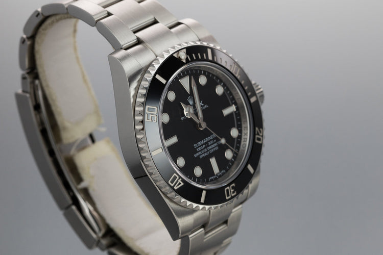2014 Rolex Ceramic Submariner 114060 with Box and Papers