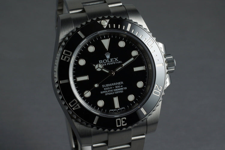 2015 Rolex Submariner 114060