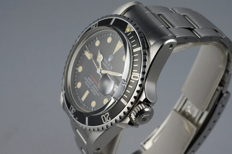 1970 Rolex Red Submariner Ref: 1680 Mark IV Dial
