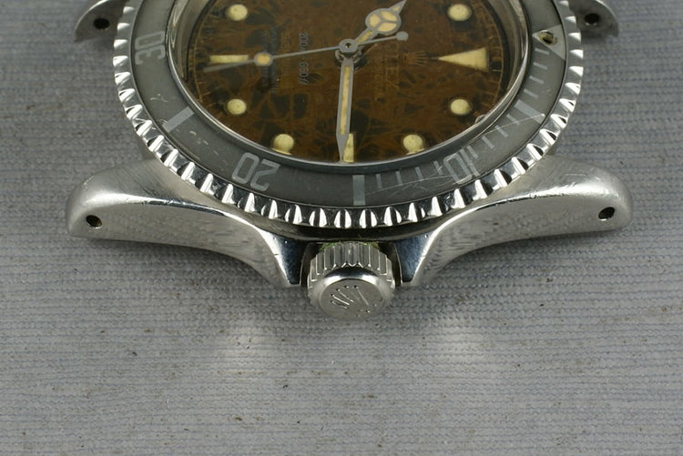 1959 Rolex Submariner 5512 4 line gilt chapter ring PCG Tropical Dial