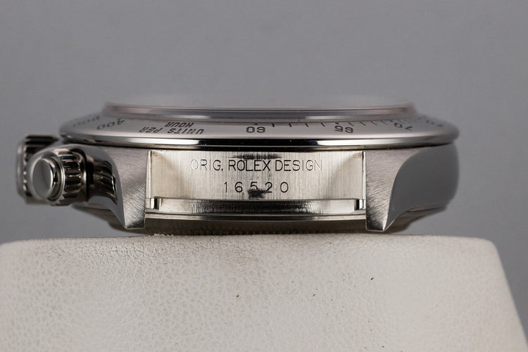 1998 Rolex Zenith Daytona 16520 Black Dial with Box and Papers