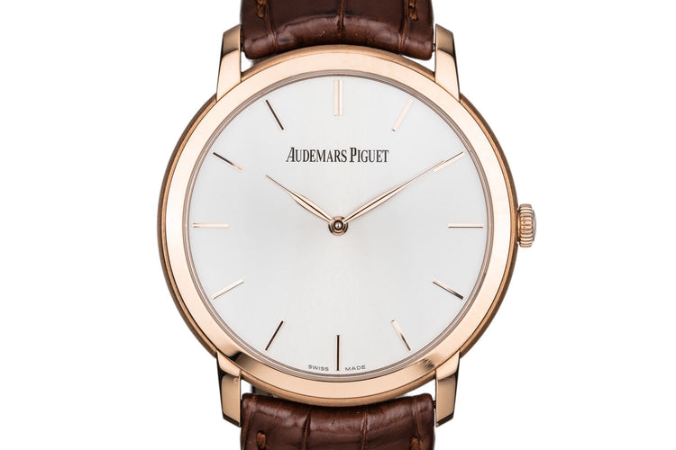 Audemars Piguet Jules Audemars Extra-Thin 15180OR.OO.A088CR.01 with Box and Papers