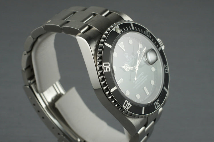 2005 Rolex Submariner 16610 with Box and Papers