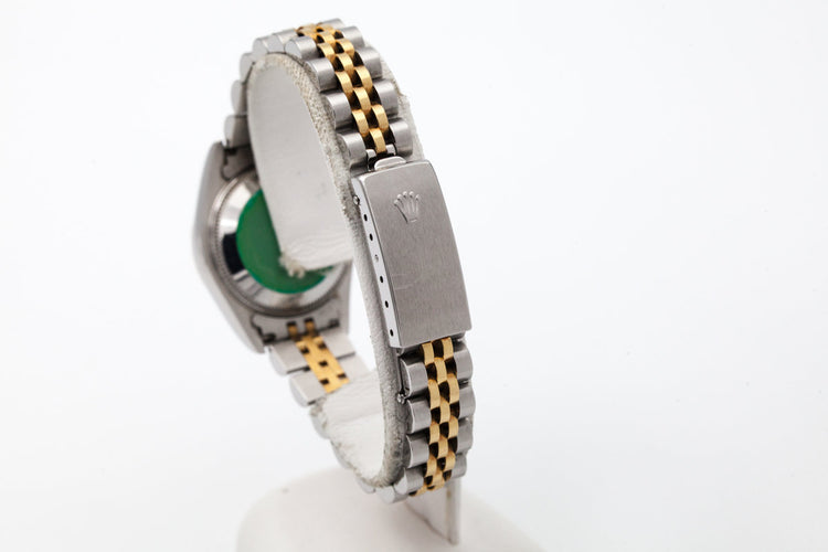 1997 Rolex Ladies Two Tone DateJust 69173 Gold Dial with Box and Papers