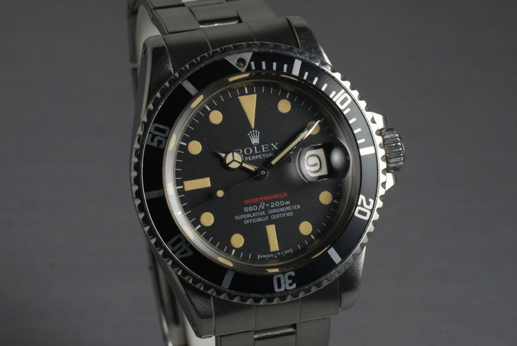 1970 Rolex Red Submariner 1680 Mark 4 Dial