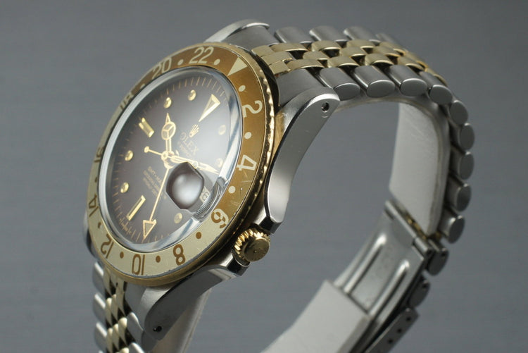 1971 Rolex Two Tone GMT 1675 Root Beer Dial