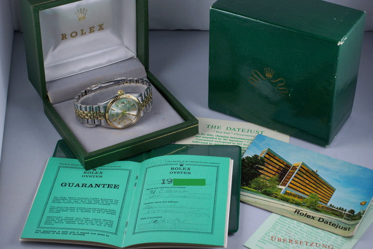 1968 Rolex DateJust 1601 with Box and Papers