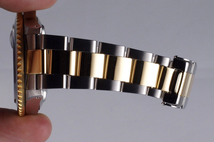 1999 Rolex Two Tone Blue Submariner 16613 with Box and Papers