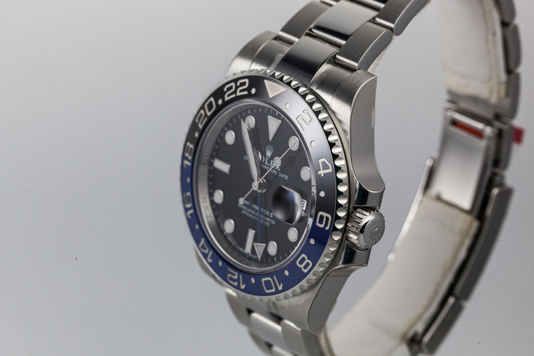 Mint 2017 Rolex GMT-Master 116710 BLNR "Batman" with Box and Papers