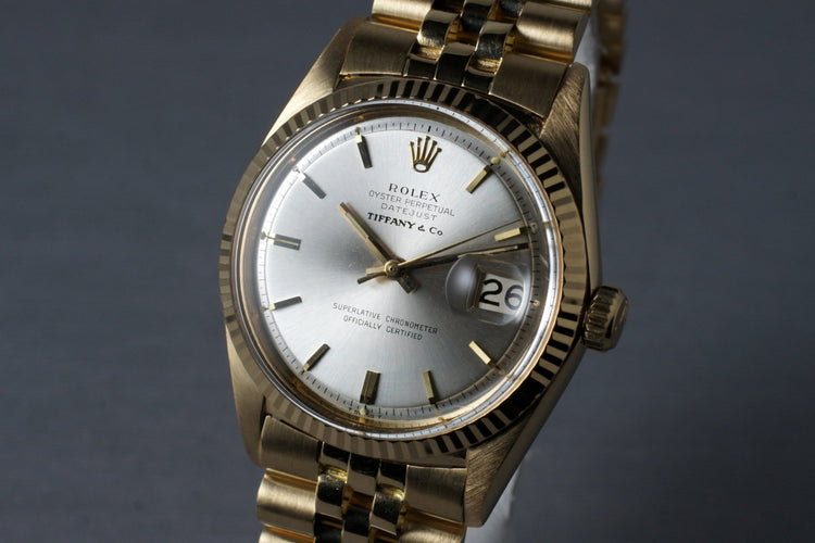 1966 Rolex 18K DateJust 1601 with Tiffany & Co. Dial