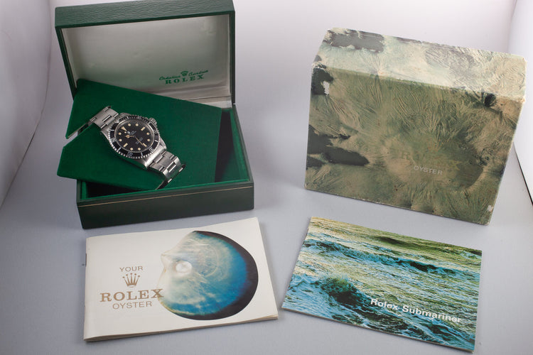 1978 Rolex Submariner 5513 Serif Dial with Box and Booklets