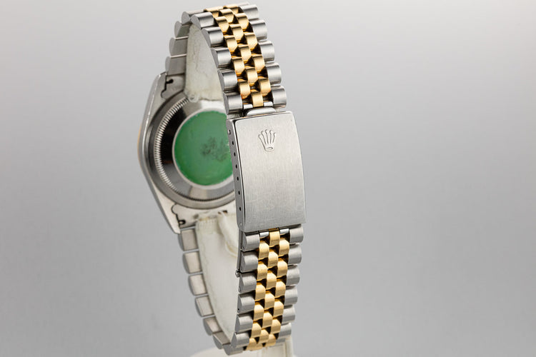 1995 Rolex Two-Tone DateJust 16233G Champagne Diamond Dial with Box and Papers