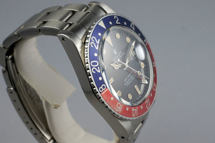 1984 Rolex GMT 16750 No-Date Spider Dial